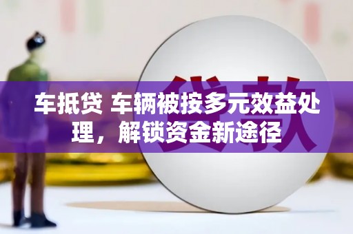 山阳车抵贷 车辆被按多元效益处理，解锁资金新途径